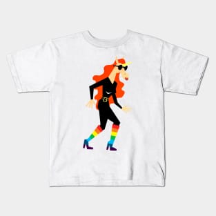 Rainbow Boots Unicorn Kids T-Shirt